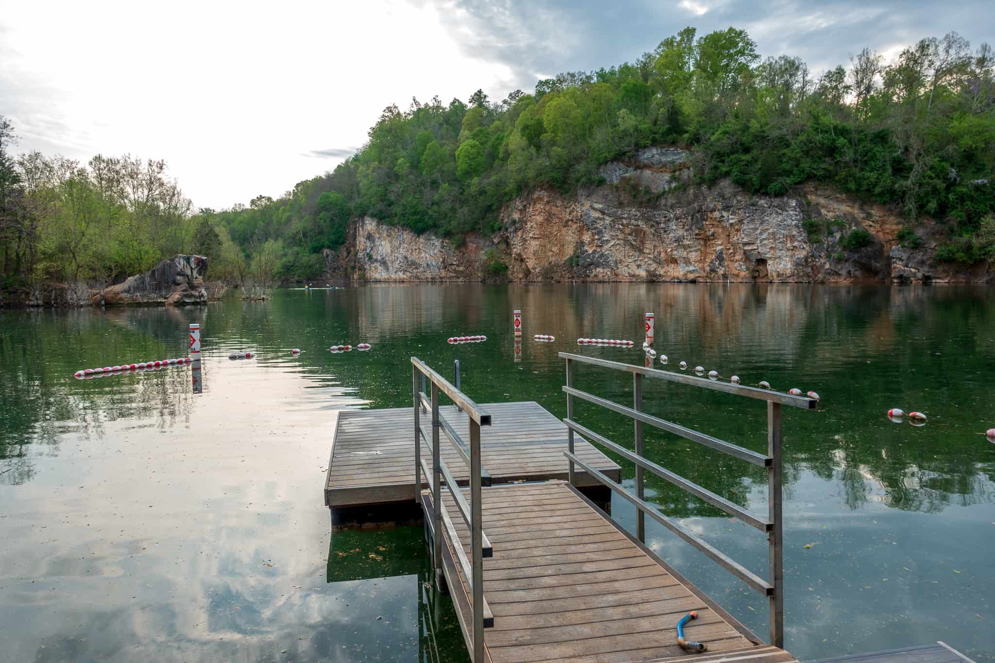 Meads Lake Quarry at the Ijams Nature Center, one of the best things to experience in Knoxville, Tennessee