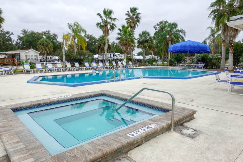 Crystal Isles RV Park Hot Tub in Crystal River, Florida