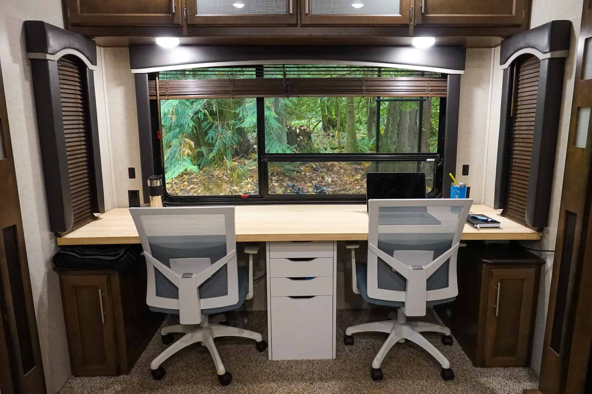 Office Chairs added to RV Desk Renovation