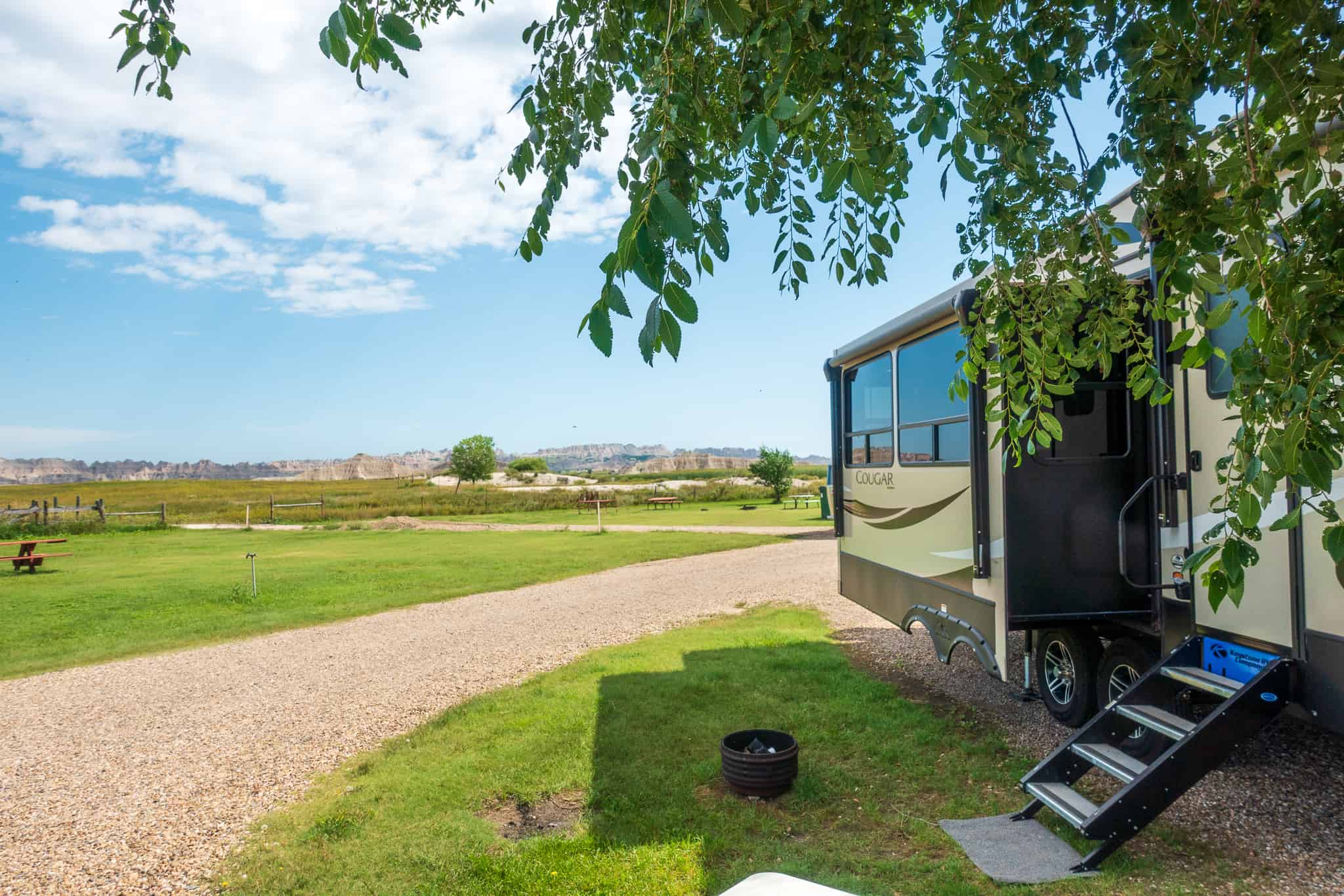 Front Door of Camper in Badlands