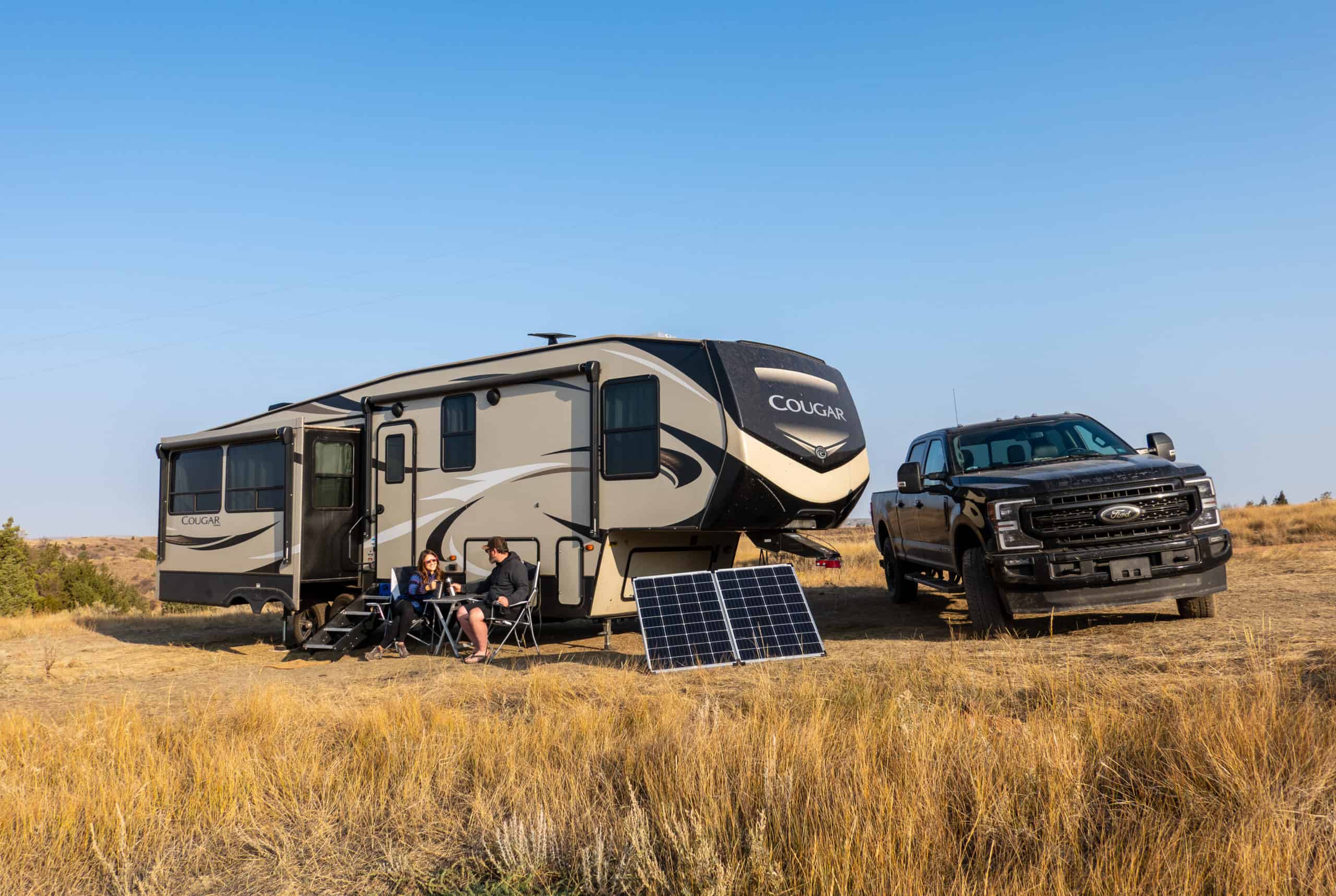 Cindy and Barrett Boondocking in North Dakota