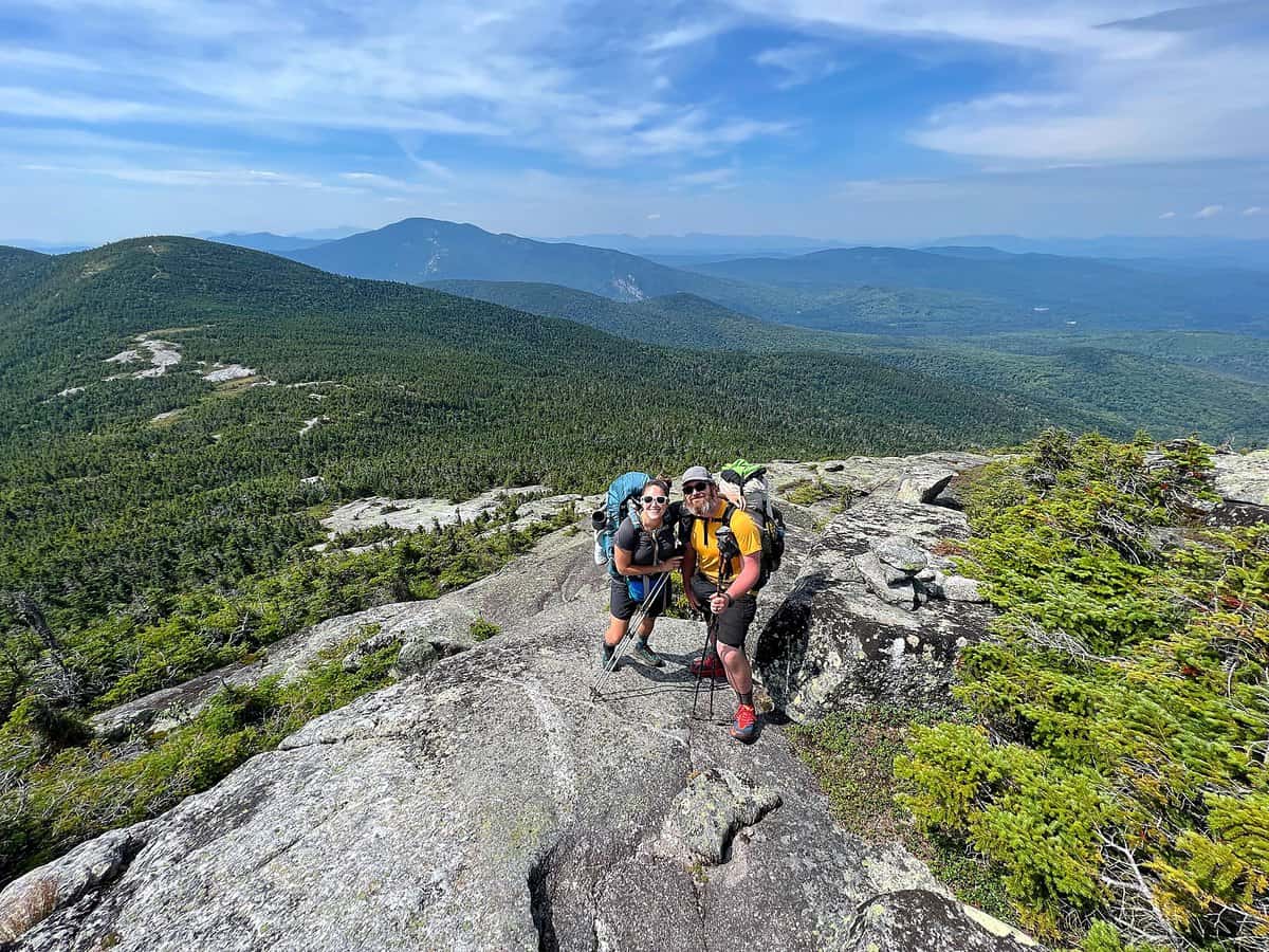 Cindy and Barrett on a backpacking trip