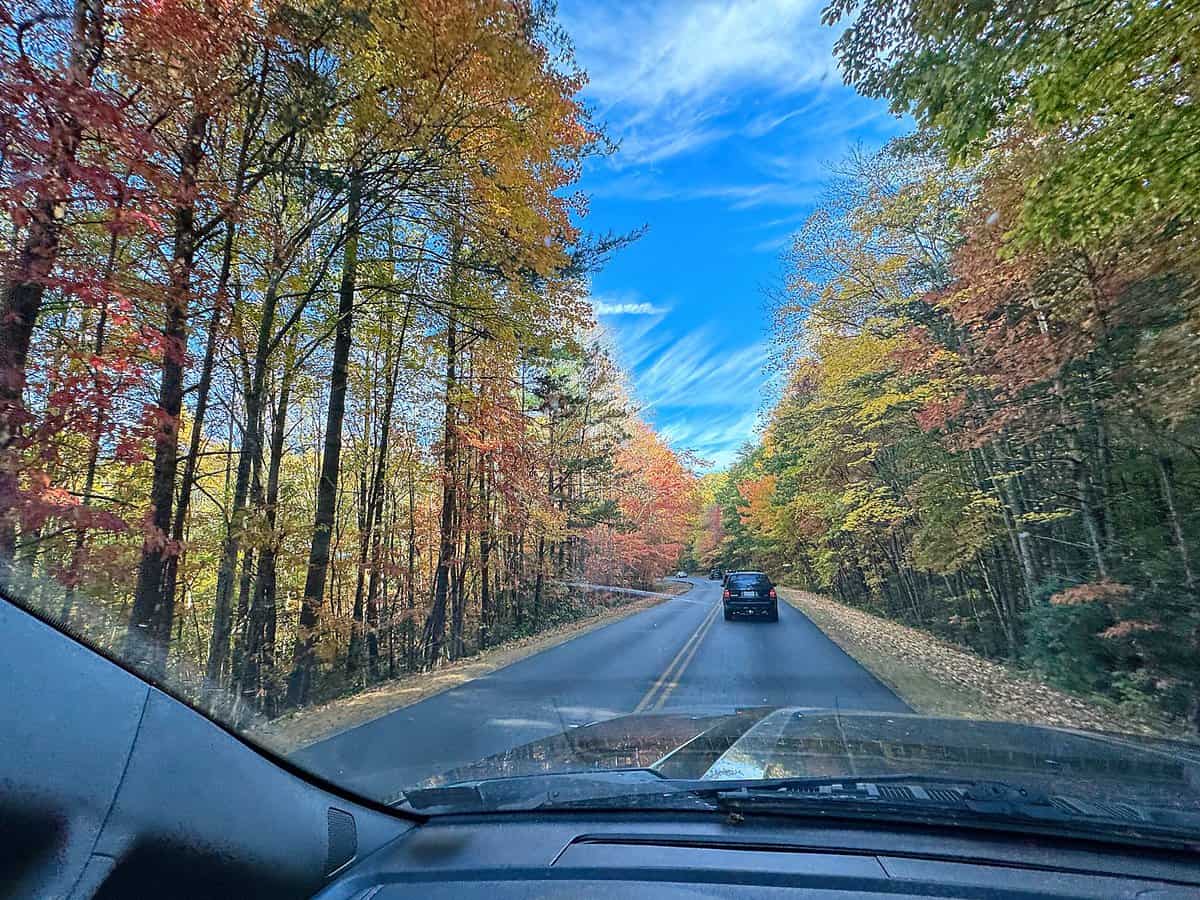 Driving on the Blue Ridge Parkway