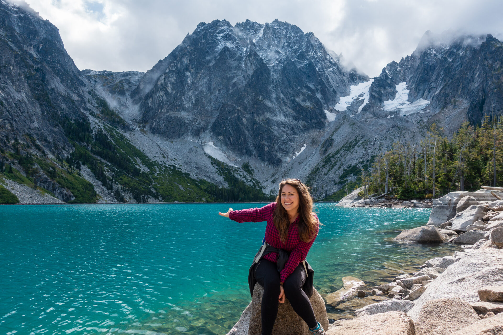 Cindy at Colchuck Lake