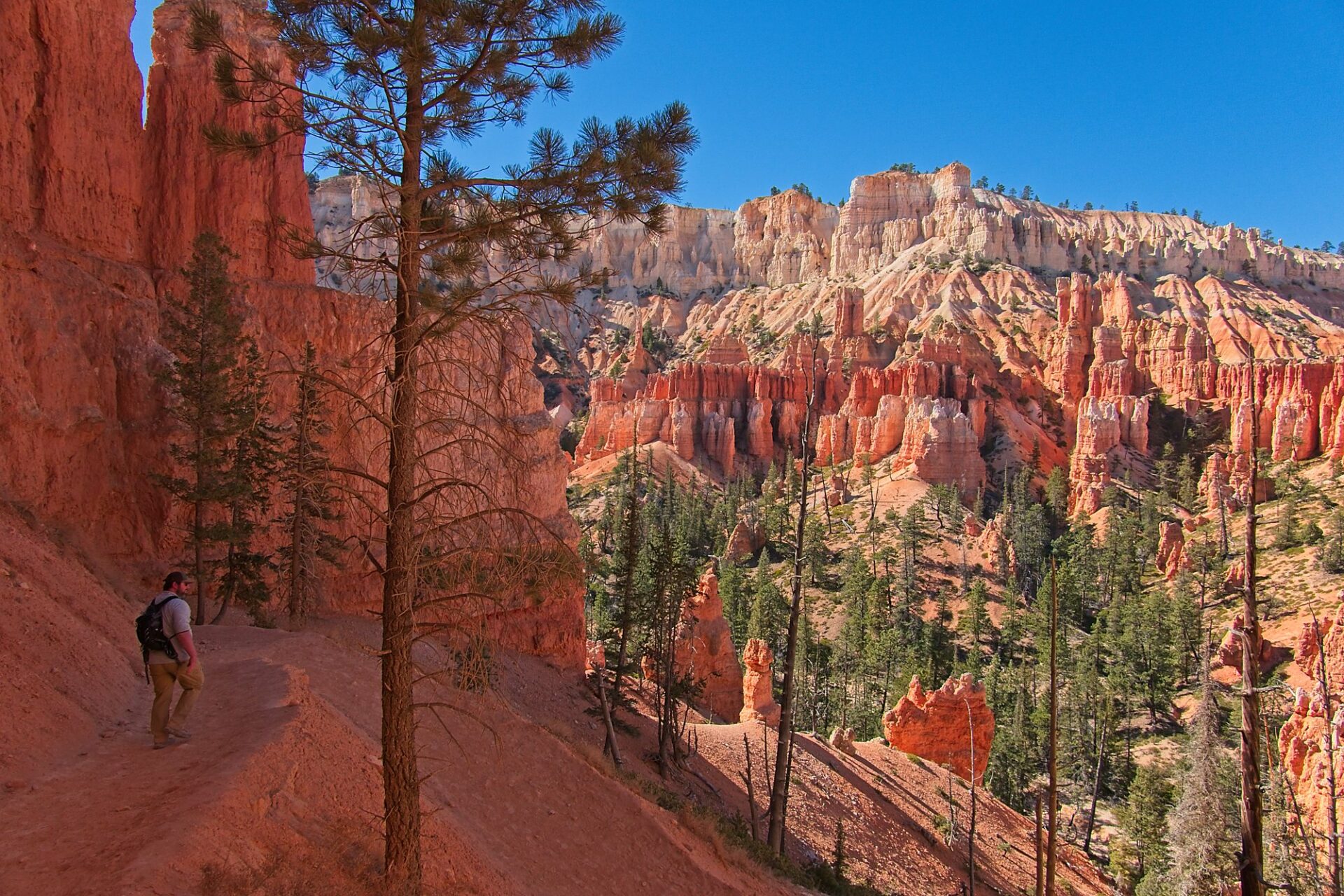 Barrett on the Peekaboo Trail - one of the best Bryce Canyon hikes