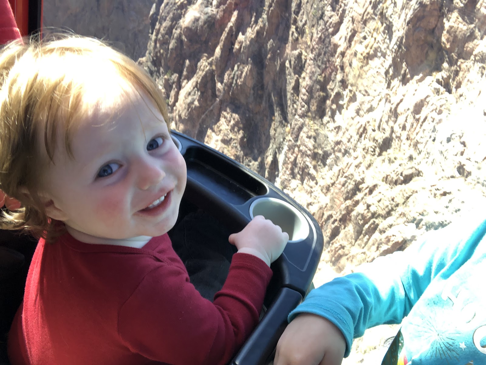 Baby at Royal Gorge in Colorado on a Family Vacation