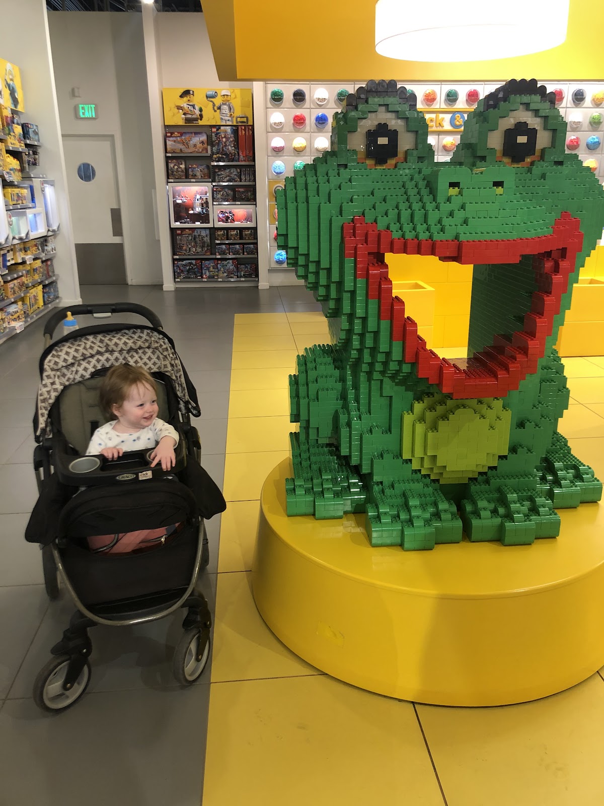 Kid at the Lego Store in Colorado