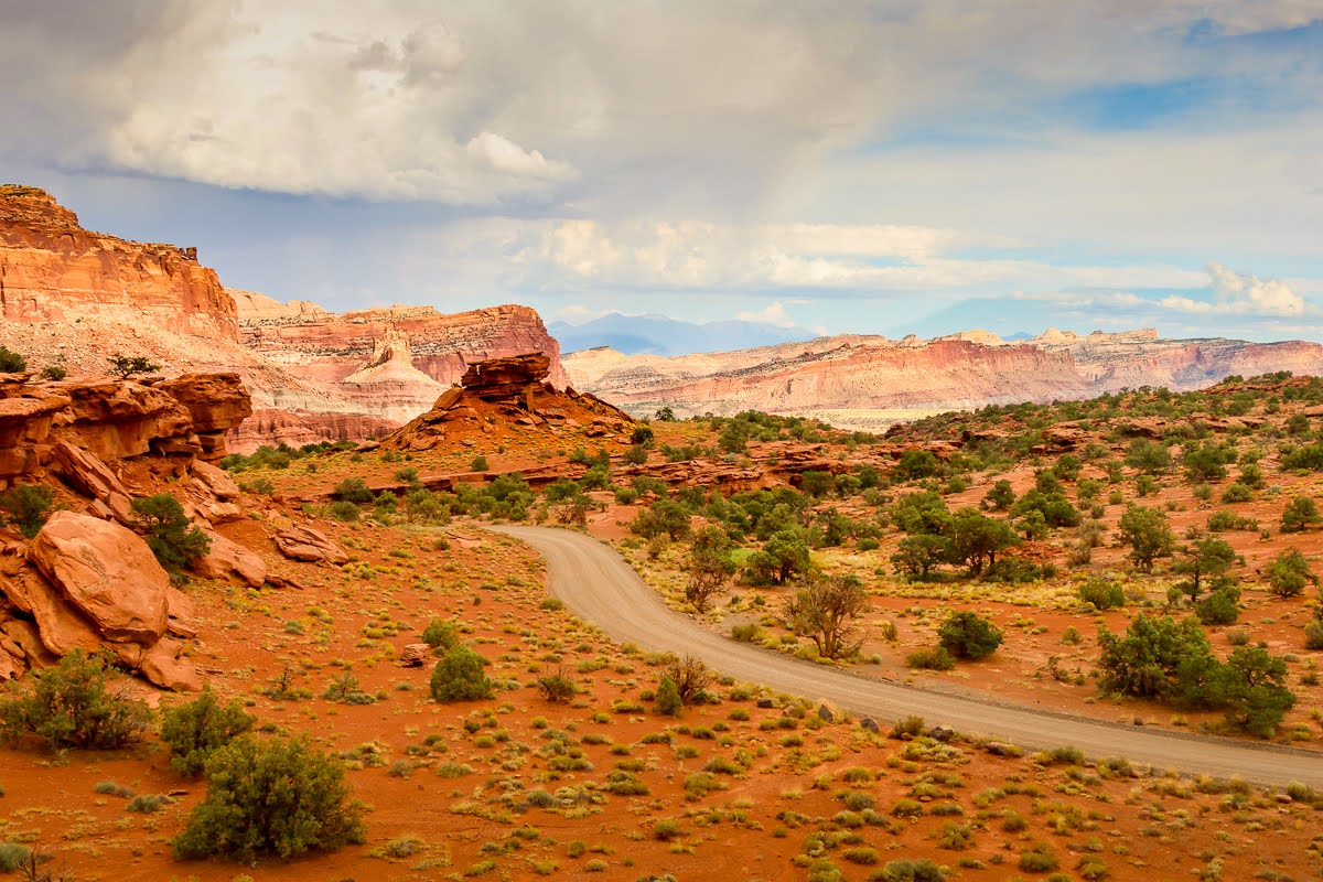 Driving the Scenic Road, one of the things to do at Capitol Reef National Park.