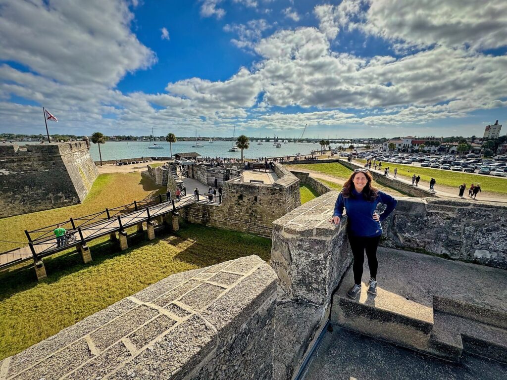 Cindy at Castillo de San Marcos National Monument