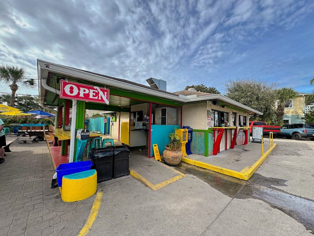 A1A burrito works in St. Augustine in January