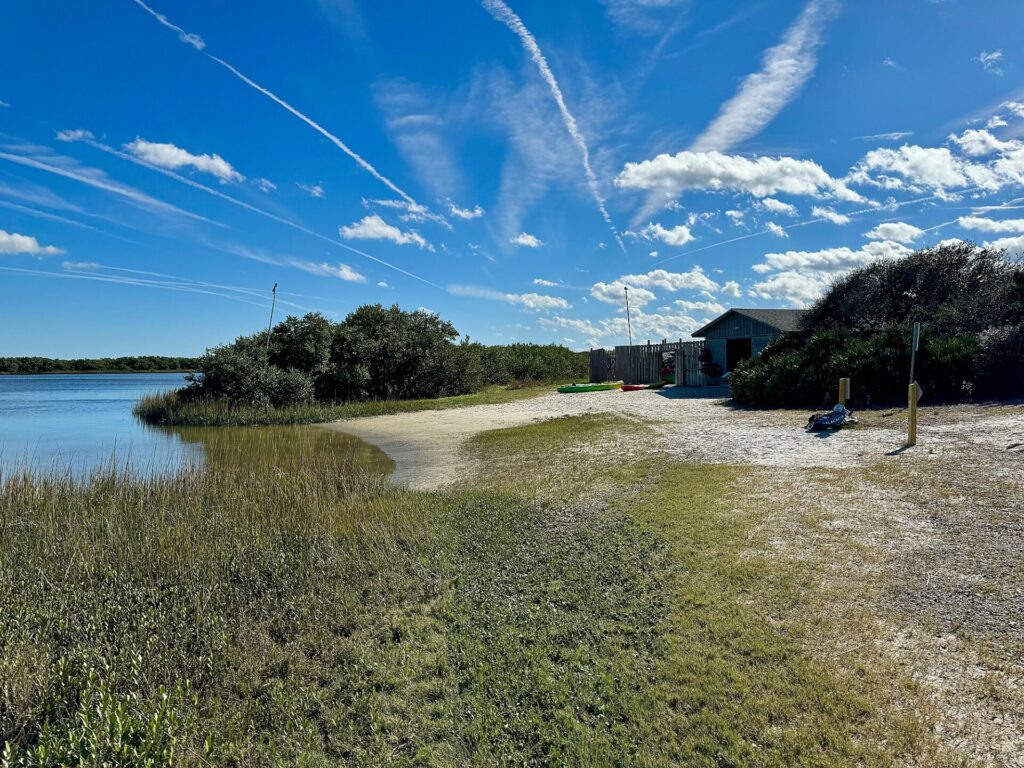 Kayak rental spot at Anastasia State Park