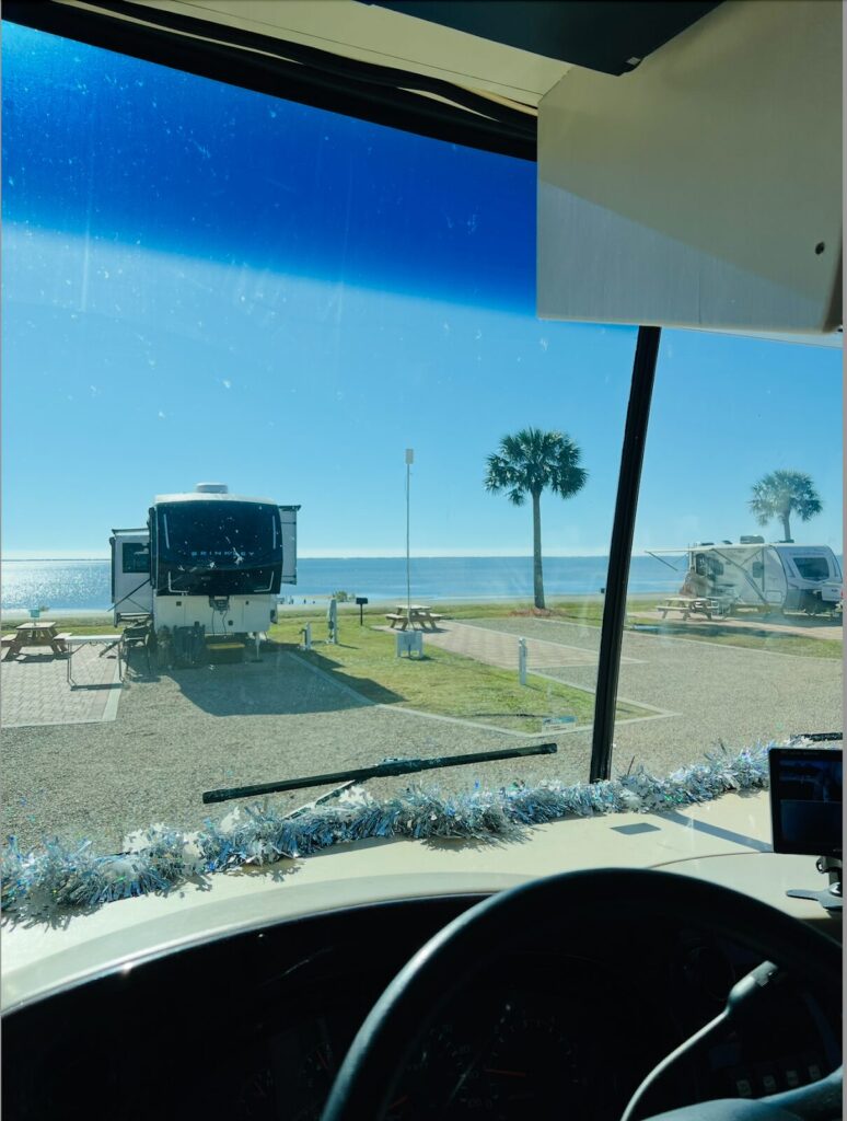 Heather's RV view in Eastpoint, Florida