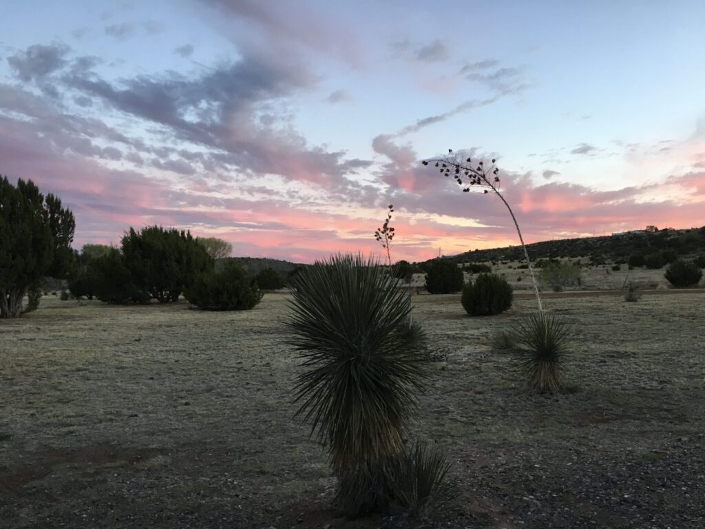 Rose Valley RV sunset in Silver City