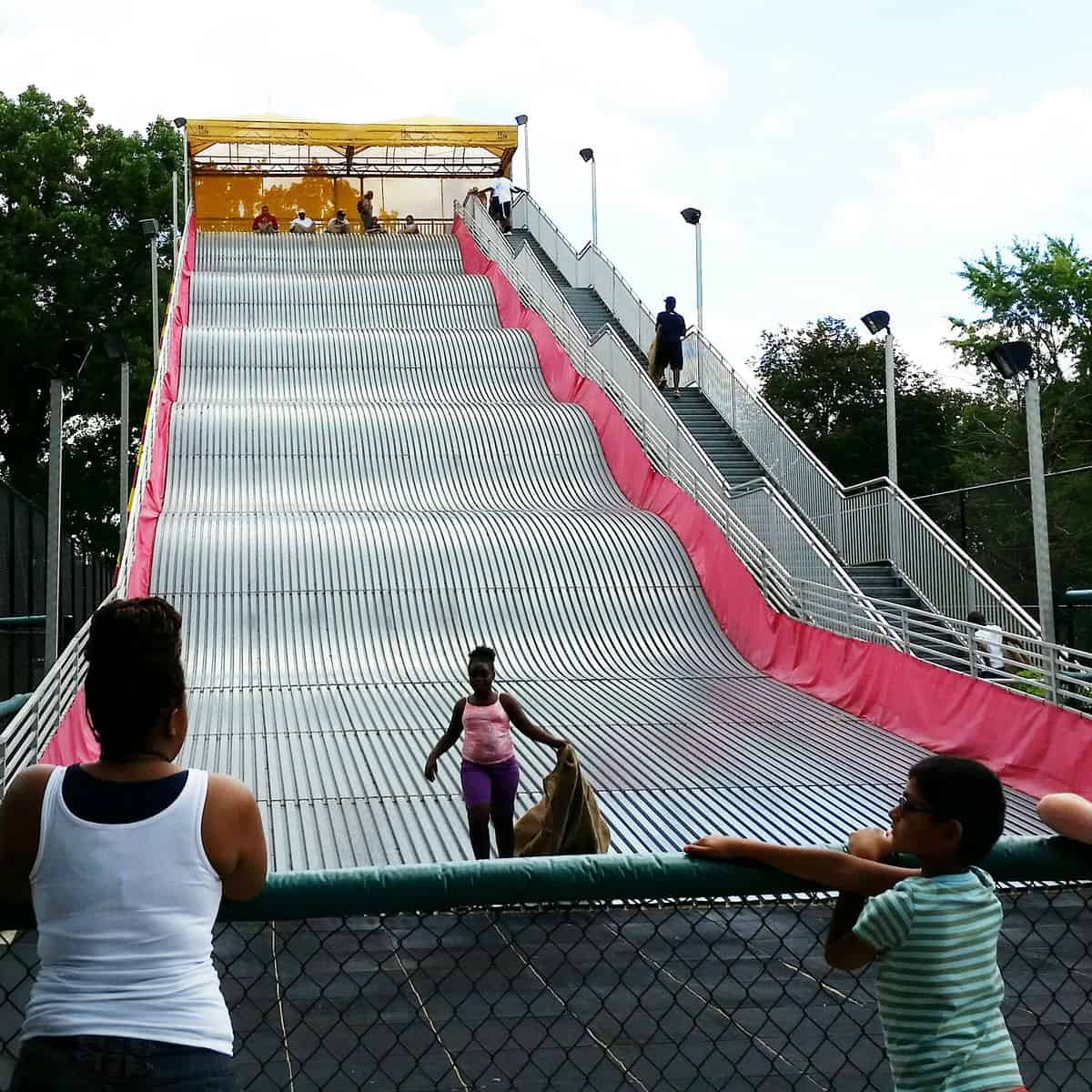 The Giant Slide at Belle Isle in Michigan